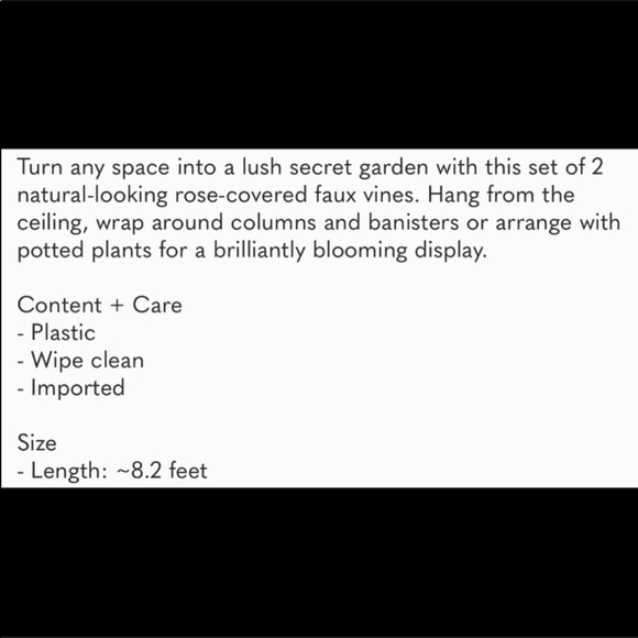 Decorative Rose Vine Garlands 4 - Picture 3 of 3